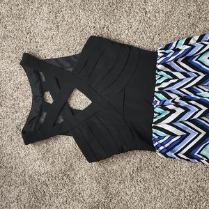 Blue toned Maxi Dress